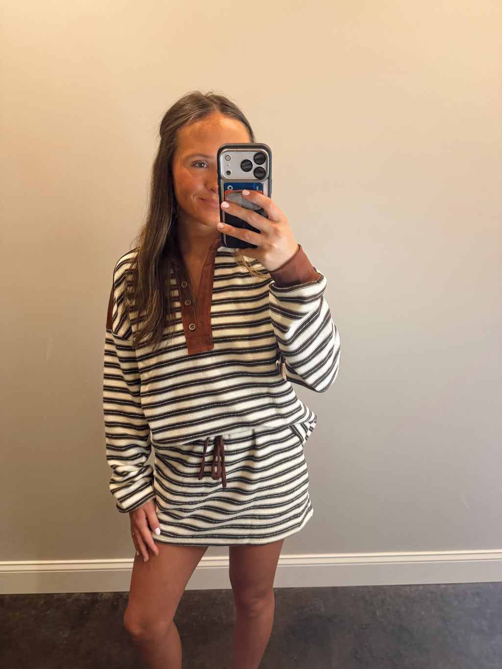 COCOA STRIPE SET