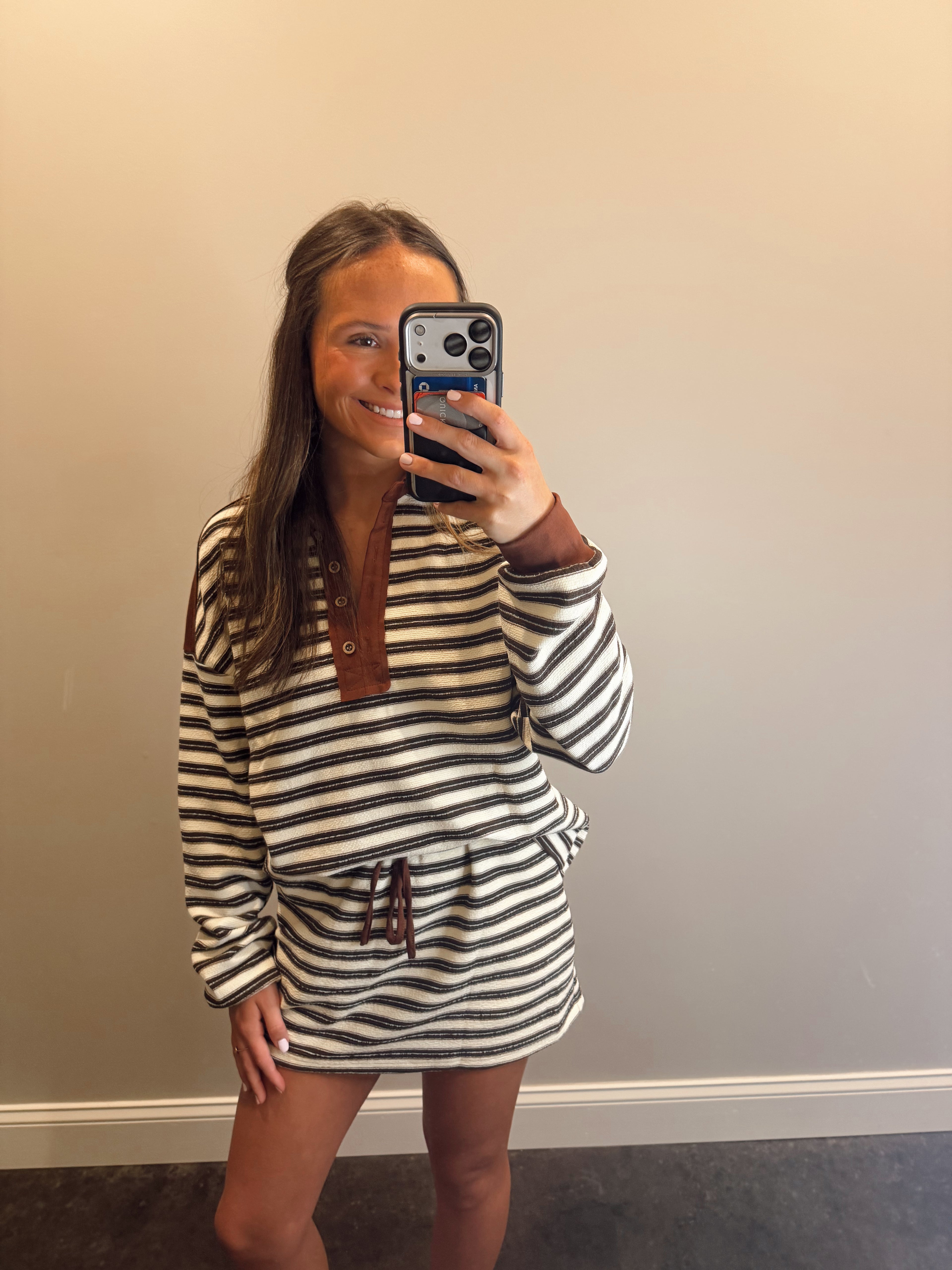 COCOA STRIPE SET