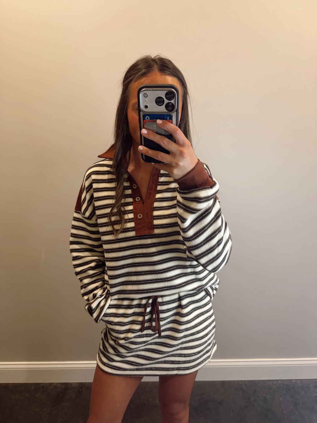 COCOA STRIPE SET