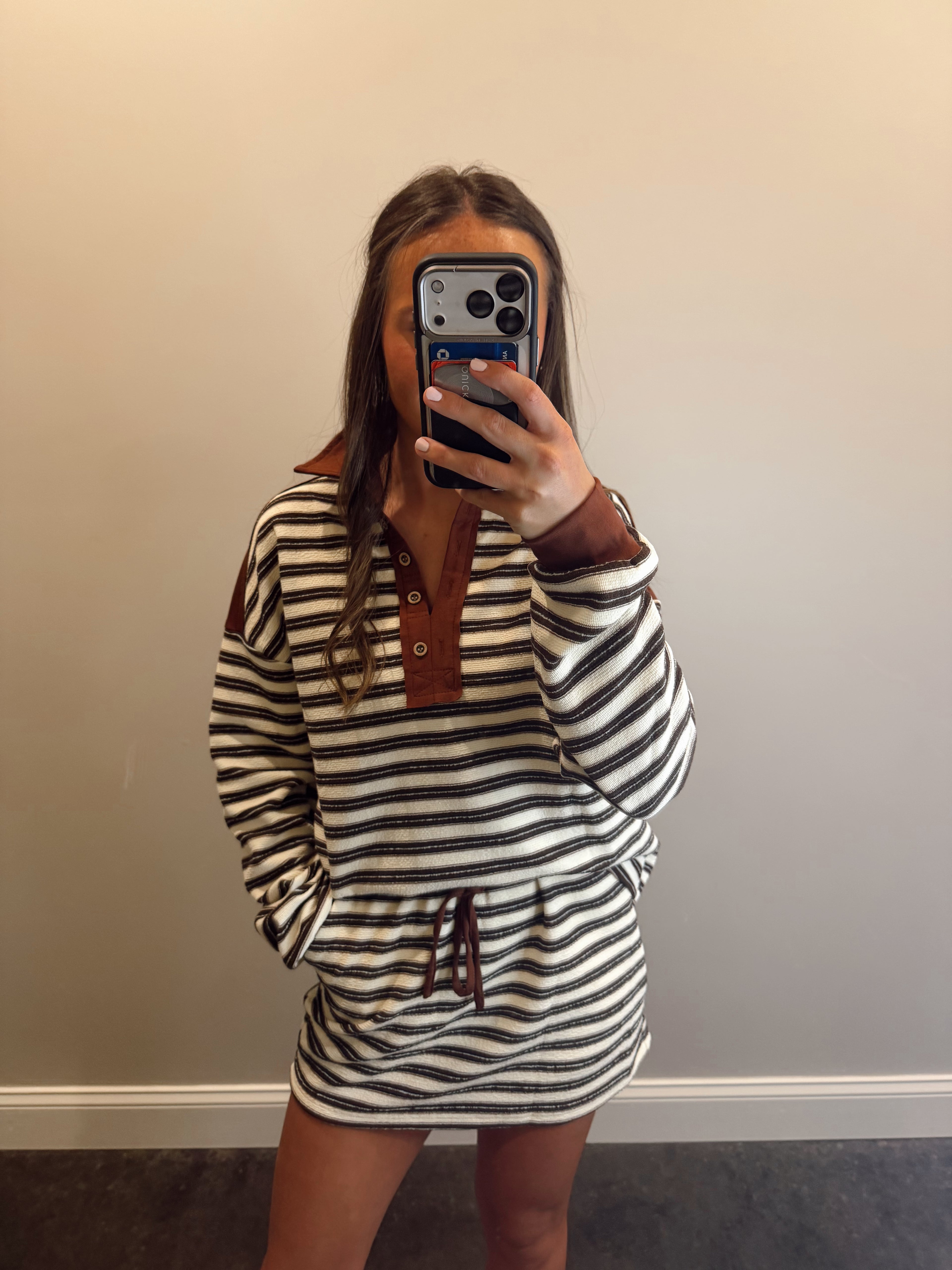 COCOA STRIPE SET