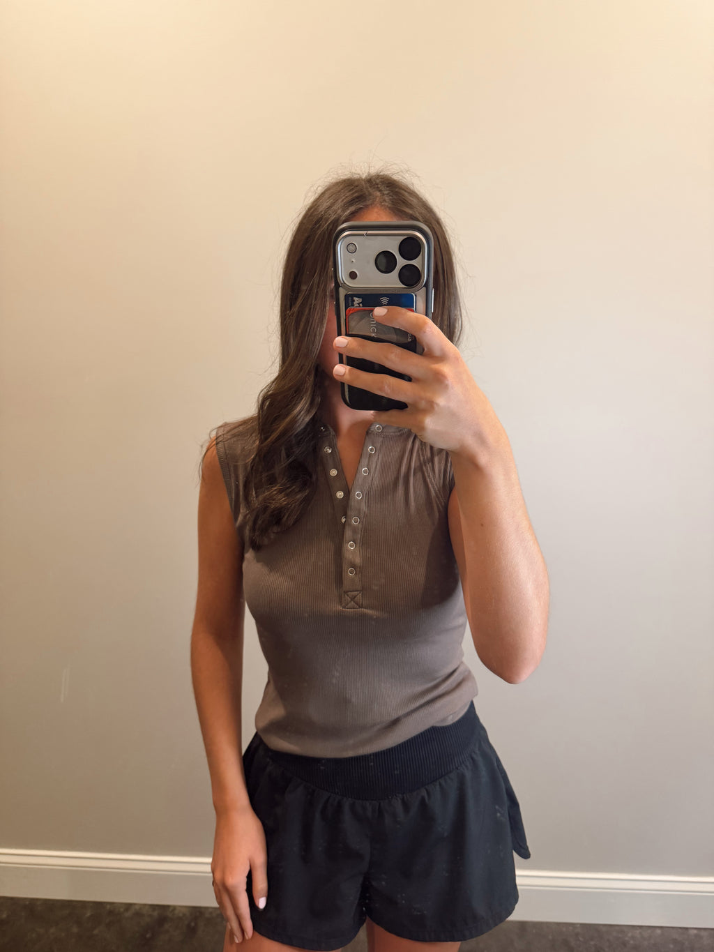 MICRO RIBBED HENLEY TANK