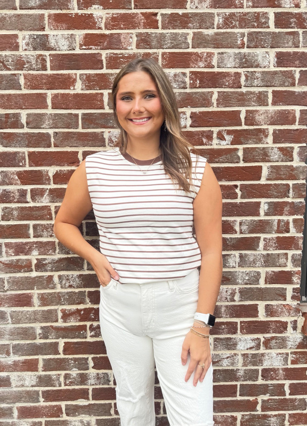 THE SANDY STRIPES TOP