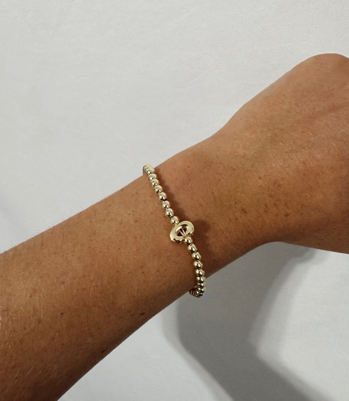 MONOGRAM BUBBLE BEAD BRACELET (C)