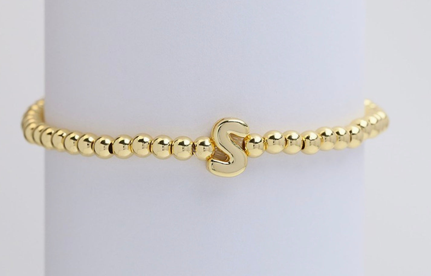 MONOGRAM BUBBLE BEAD BRACELET (S)