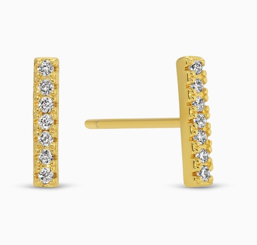 GOLD BAR STUDS
