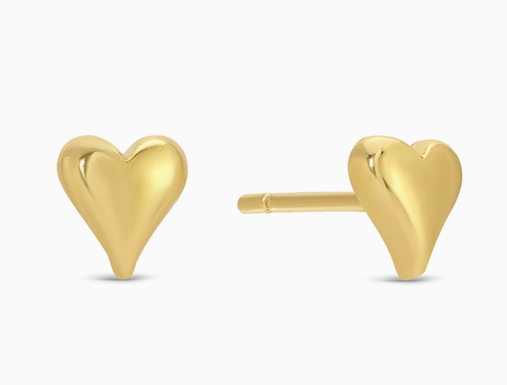 SIMPLE HEART STUDS